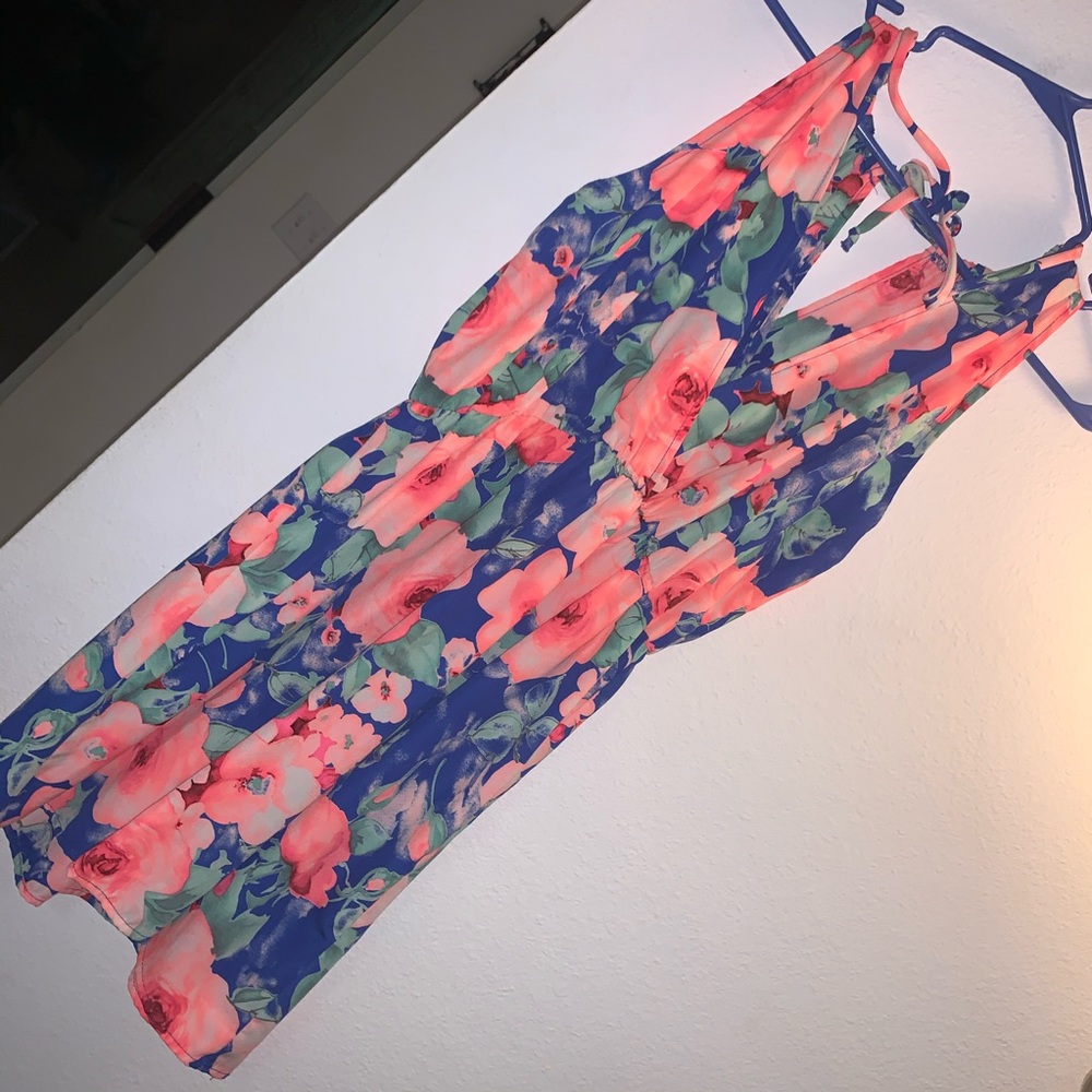 Gorgeous Bright Faux Wrap Sun Dress size MEDIUM💖 - Picture 6 of 6